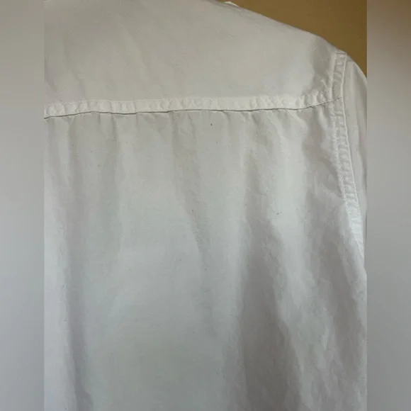Calvin Klein Jeans White Lightweight Button-Up Shirt. 100% cotton - Picture 6 of 16